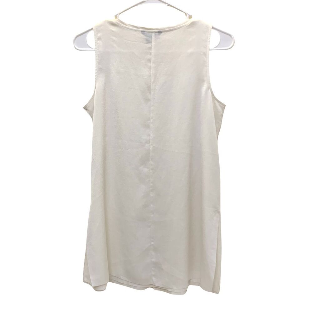 NIC+ZOE Silky White Relaxed A-Line Tunic Tank Top PP XXS NWT Lightweight Lined - Picture 7 of 11